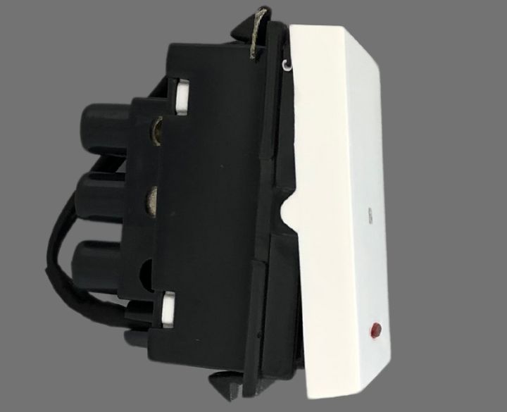Polycab 16A Mega 1 Way Switch with Indicator SLV0102001  White-1